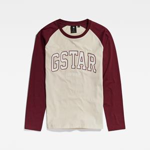 G-Star RAW Kids Long Sleeve T-Shirt College - Rood - meisjes