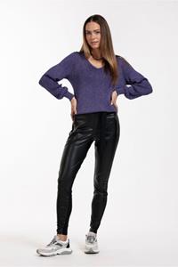 Studio Anneloes Margot leather trousers - black - 09222