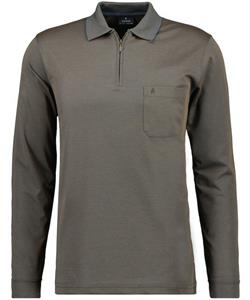 RAGMAN T-Shirt Ragman / He.Polo / Polo zip soft knit LS