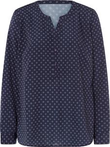Your Look... for less! Dames Comfortabele blouse marine/wit geprint Größe