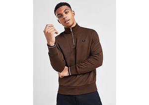 fredperry Fred Perry - Half Zip Burnt Tobacco - Sweater