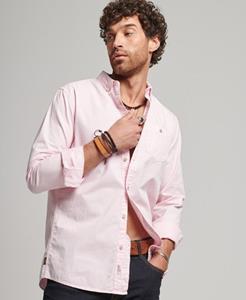Superdry Mannen Merchant Store - Overhemd met Lange Mouwen Roze Grootte: S