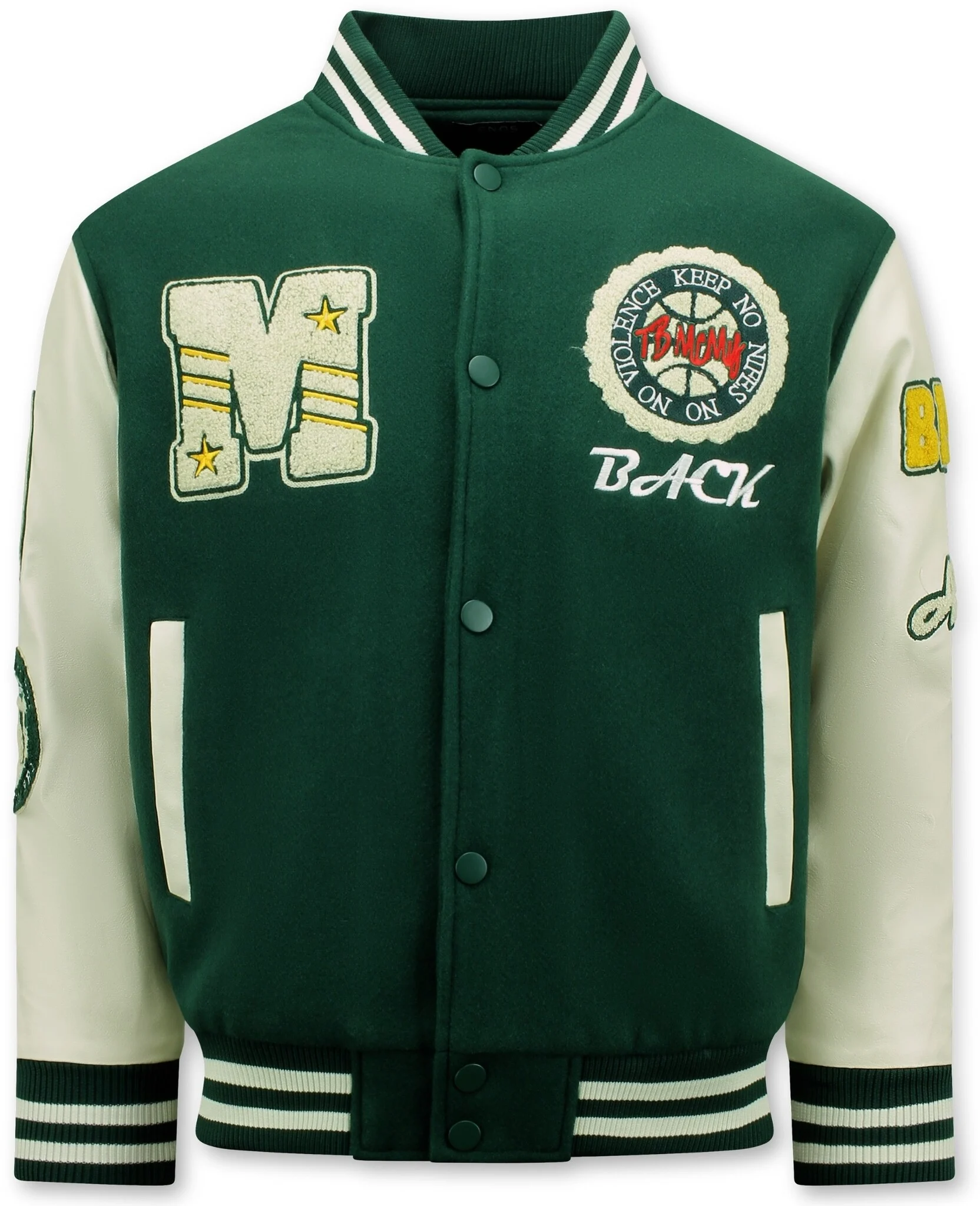 Enos Vintage oversized varsity jacket 7086