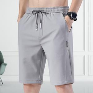 Talos Men Clothing Men Shorts Young Style Soft Fabric Summer Stylish Elastic Waist Drawstring Casual Gym Clothing