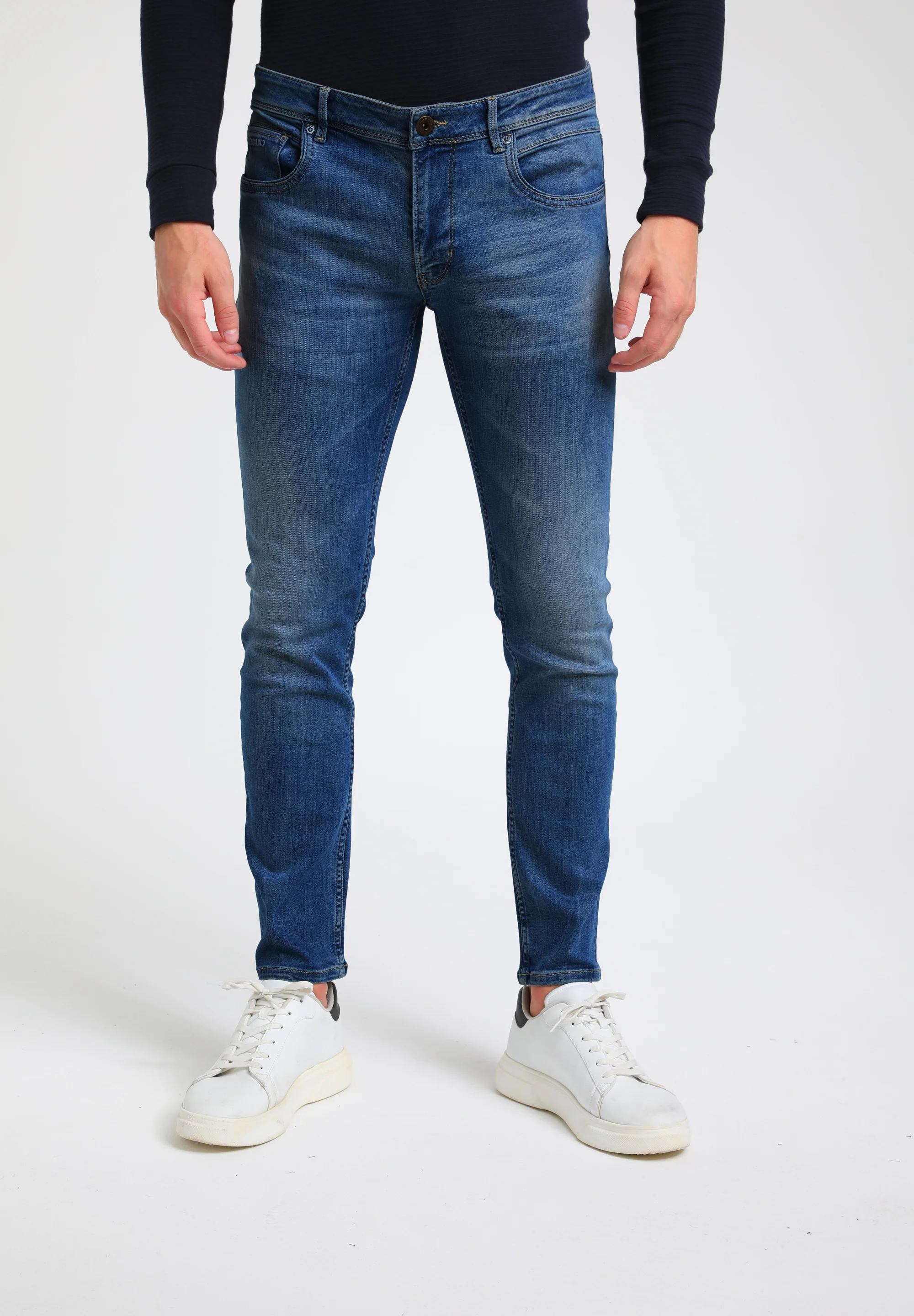 Gabbiano Pacific heren slim-fit jeans mid blue