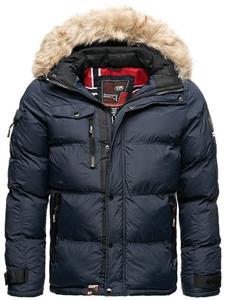 Geographical Norway Steppjacke Herren Winter Jacke Steppjacke Outdoor Parka Warme Jacke gesteppt Kapuzenjacke