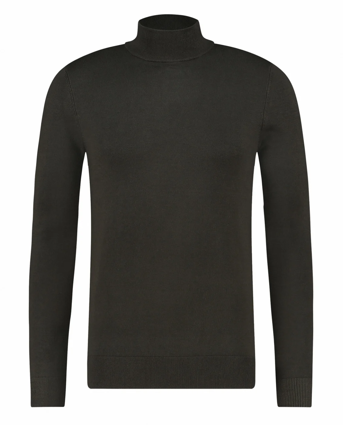 Purewhite Essential knit mockneck army