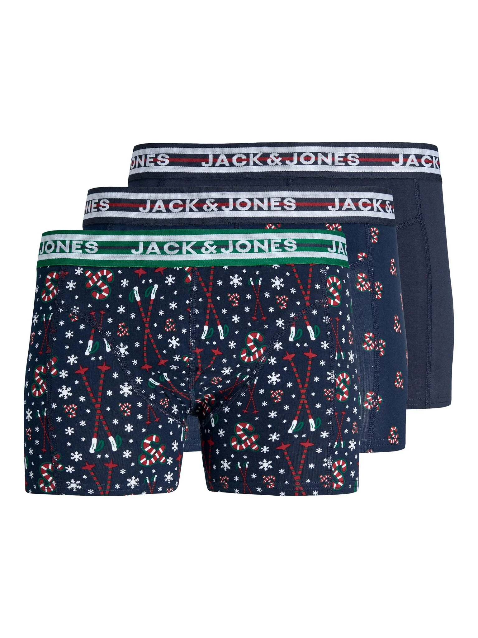 Jack & Jones Kerst boxershorts jongens trunks jacxmas 3-pack