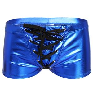 IEFiEL Latex Bondage Ondergoed Erotische Trekkoord Boxer Slips Badmode Bikini Bottoms