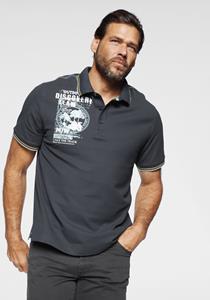 Man's World Poloshirt Met print op de schouder