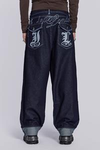 Jaded Man Sonic Embroidered Baggy Jeans
