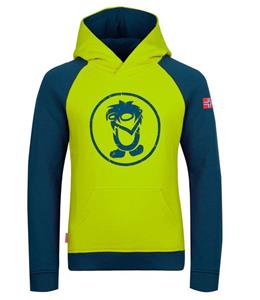 Trollkids - Kid's Stavanger Sweater - Hoodie, groen/blauw