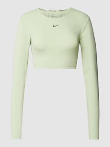 Nike Training Kort shirt met lange mouwen en labelprint