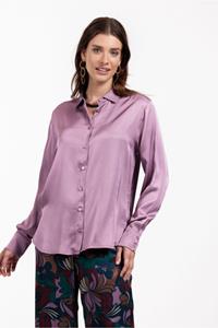 Studio Anneloes Bibby satin blouse - grape - 09232