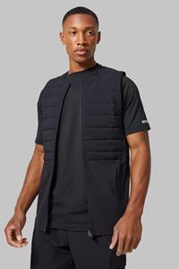 Boohoo Active Training Dept Quilted Body Warmer, Black