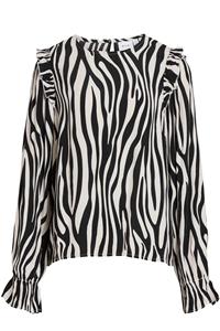 Vila blousetop met zebraprint