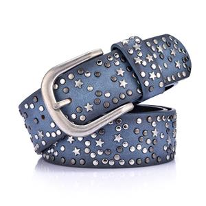 Fashion Clothing Accesories Vrouwen echte lederen riem Cummerbund Pin Gesp Vintage tailleband klinknagel riem