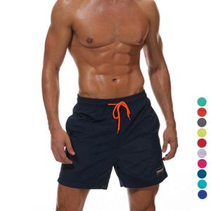 Luke Zomer mannen strand shorts mannelijke grote grootte pure kleur trunks running sport surfen badmode broek