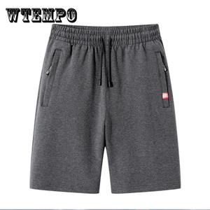 WTEMPO Shorts Heren Zomer Vijfpunts broek Thin Casual Sports Solid Color Loose Beach Pocket Zipper Heren Shorts