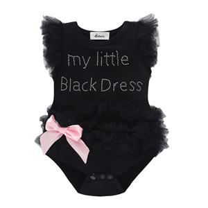 Selfyi Baby meisje kleding kant korte mouw brief baby rompen pasgeboren fotografie rekwisieten jurk baby jumpsuits katoen 0-12m