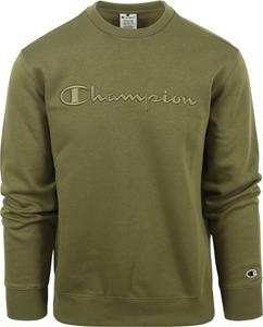 Champion Sweater Logo Groen