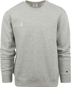 Champion Sweater mit Logo Hellgrau