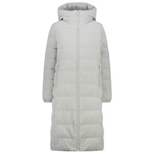 CMP  Women's Long Coat Fix Hood Nylon Silk Touch - Lange jas, grijs