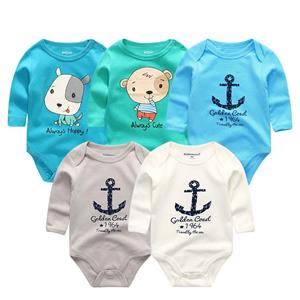 KIDDIEZOOM Babykleding Pasgeboren jumpsuits Baby Boy Meisje Romper Lange Mouw Babykleding Baby Product