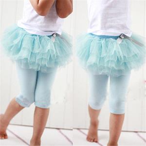 Selfyi Kinderen meisje tutu rok culottes leggings gaas broek partij rokken met strik dans kleding 0-3 jaar 3 kleuren