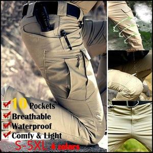 Luckyuki Tactische Leger Gebruikers Buiten Sports Hiking Pants Slim Special Forces Tactical Pants Multi-pocket Casual Broek