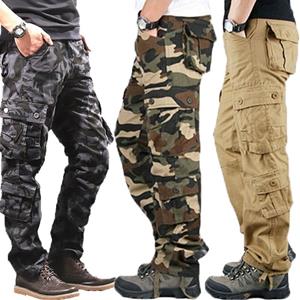 SDMO111 Tactische broek voor mannen katoen klassieke multi pocket casual werkbroek heren camouflage ademende broek