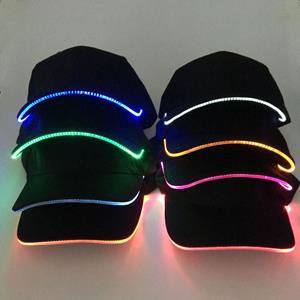 Clothes Romantic Fashion Unisex Solid Color LED Lichtgevende Baseball Hat Christmas Party Peaked Cap