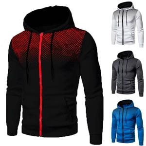 Sports So Cool Mannen bedrukte hoodie sweatshirt zip-up jumper pullover casual slim fit outwear jas jas herfst winter