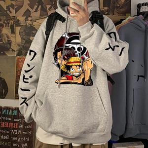 SDS001 Janpanese Anime One Piece Hoodie Men Manga Hip Hop Lange Mouw Sweatshirts Streetwear Kleding