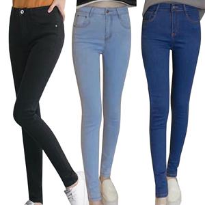 Fu xin Vrouwen Skinny Jeans Dames Hoge Taille Denim Broek Stretch Slim Fit Potlood Broek
