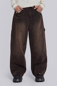 Jaded Man Brown Extreme Baggy Carpenter Jeans