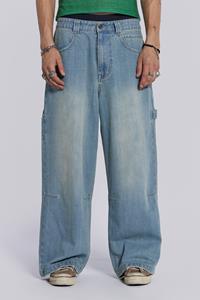 Jaded Man Light Wash Extreme Baggy Carpenter Jeans