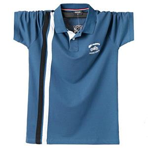 Phoca largha Mannen Korte Mouw Polo Shirt Zomer Katoen Business Casual Brand Borduurwerk POLO Top Plus Size