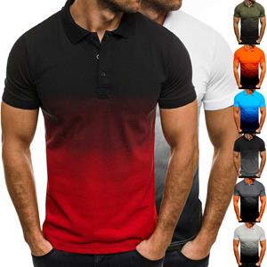 Joo Era Polo shirts mannen kleur patchwork korte mouw blouse mannelijke casual zomer streetwear top letters print stand kraag shirt