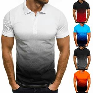 Smart Good Polo shirts mannen korte mouw blouse mannelijke casual zomer dragen top letters print stand kraag shirt
