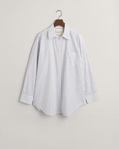 Gant Klassische Bluse Damen Bluse POPELINE gestreift Oversized Fit (1-tlg)