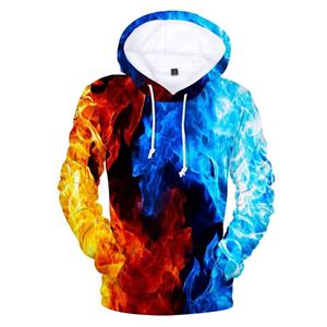 High quality clothing 01 Prowow Geel en Blauw 3D Fire Herfst Heren Sweatshirts Dames Jassen Beat Winter Knappe Hooded Mannen Hoodies Hip Hop Kleding