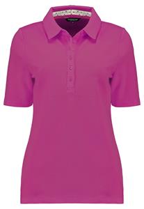 Bloomings  Polo Shirt Korte Mouw Donker Roze
