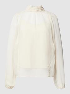 Vero Moda Semi-transparant blouseshirt met opstaande kraag, model 'RHEA'