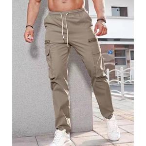 UP shoes Men Pants Solid Color Multi Pockets Straight Casual Cargo Pants for Daily Wear Men Trousers Tactical Pants Joggers Trousers