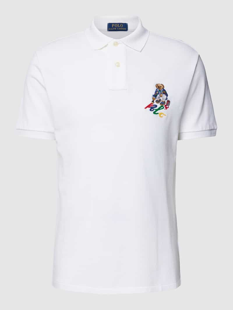 Polo Ralph Lauren Slim fit poloshirt met motiefstitching