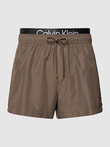 Calvin Klein Swimwear Badeshorts "SHORT DOUBLE WB", mit doppeltem Bund
