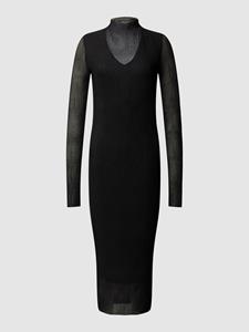 Boss Midi-jurk met structuurmotief, model 'Eviba'