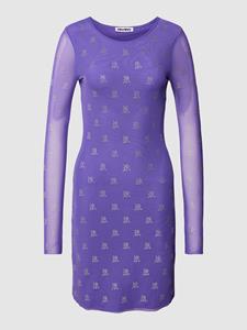 REVIEW Mini-jurk met all-over logo met strass-steentjes, model 'BLING'