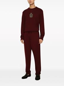 Dolce & Gabbana Sweater verfraaid met logo - Rood